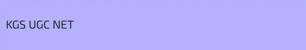 KGS UGC NET